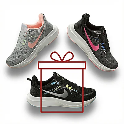 ست پیشنهادی کفش ورزشی زنانه نایک سایز36 دوعدد+ یک جفت رایگان(2+1هدیه)-1013