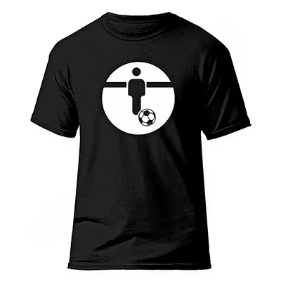 تیشرت ورزشی بازی و سرگرمی فشن لاین SPORTIVE 8 | مشکی/سفید