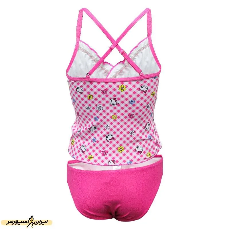مایو شنا بچه گانه دخترانه سه تکه دامن دار Miu Miu