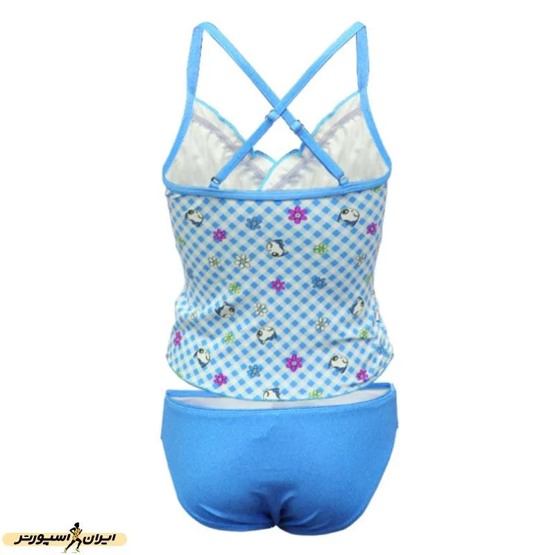 مایو شنا بچه گانه دخترانه سه تکه دامن دار Miu Miu