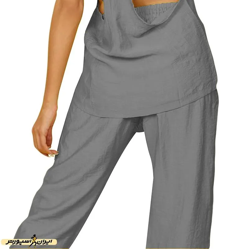 شلوار اسپرت زنانه طرح نایک اسلش مچ دار بابوس