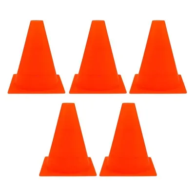 مانع تمرین فوتبال مخروطی ۲۰ سانتیمتری ژله ای بسته 5 عددی DST