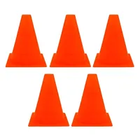 مانع تمرین فوتبال مخروطی ۲۰ سانتیمتری ژله ای بسته 5 عددی DST