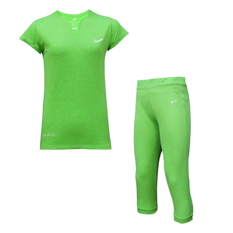 ست تیشرت شلوار ورزشی زنانه طرح نایک کوتاه  Just Do it ANG