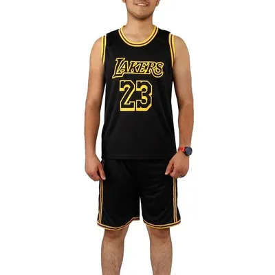 ست رکابی شلوارک بسکتبال Lakers