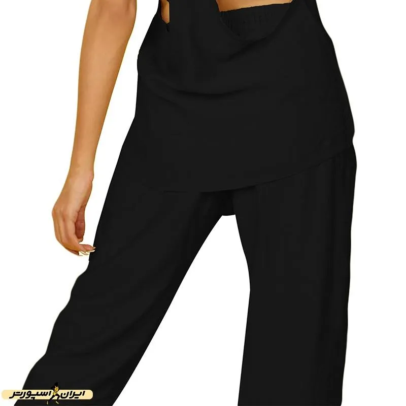 شلوار اسپرت زنانه طرح نایک اسلش مچ دار بابوس