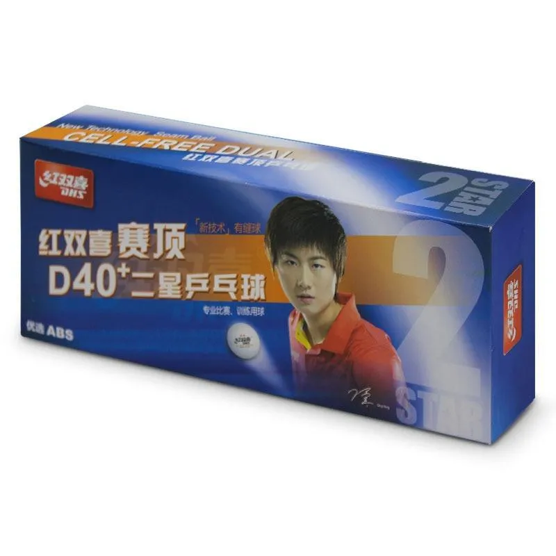 توپ پینگ پنگ دبل هپینس 2 ستاره +ABS D40 بسته 10 عددی MGH