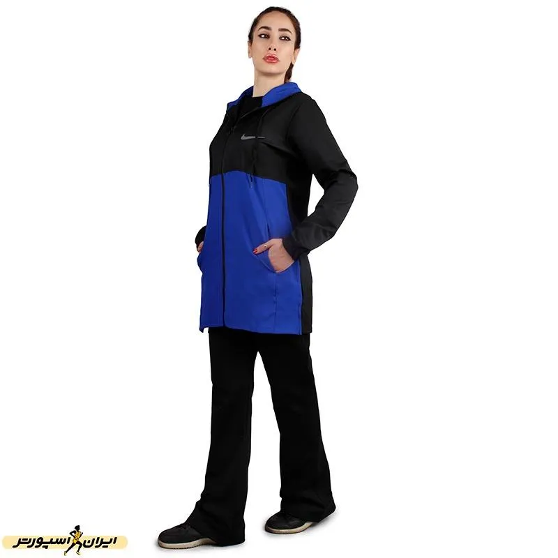 ست مانتو شلوار ورزشی زنانه طرح نایک کلاه دار