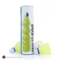 توپ بدمینتون طرح یونکس پلاستیکی Mavis 500 بسته 6 عددی