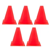 مانع تمرین فوتبال مخروطی ۲۰ سانتیمتری ژله ای بسته 5 عددی DST