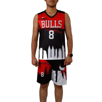 ست رکابی شلوارک بسکتبال Bulls NZD