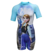 مایو شنا بچه گانه دخترانه یک تکه آستین دار Frozen