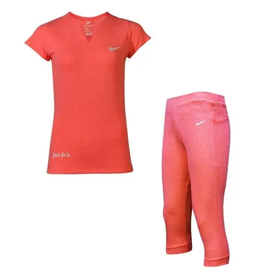 ست تیشرت شلوار ورزشی زنانه طرح نایک کوتاه  Just Do it ANG