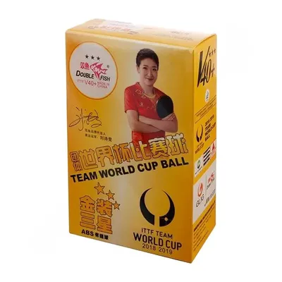 توپ پینگ پنگ دبل فیش3 ستاره +V40 بسته 6 عددی