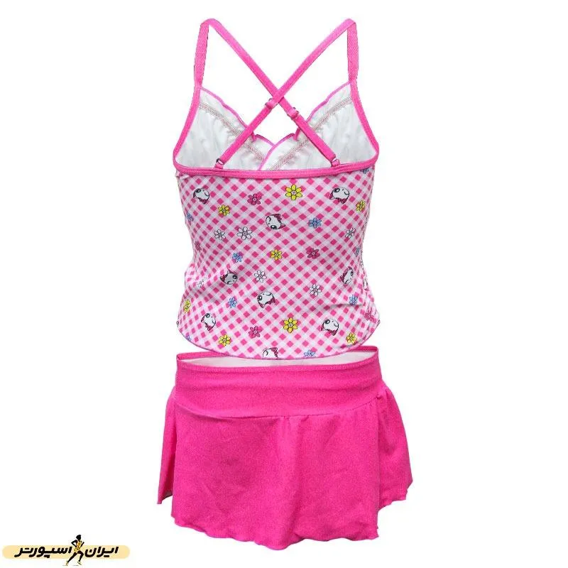 مایو شنا بچه گانه دخترانه سه تکه دامن دار Miu Miu