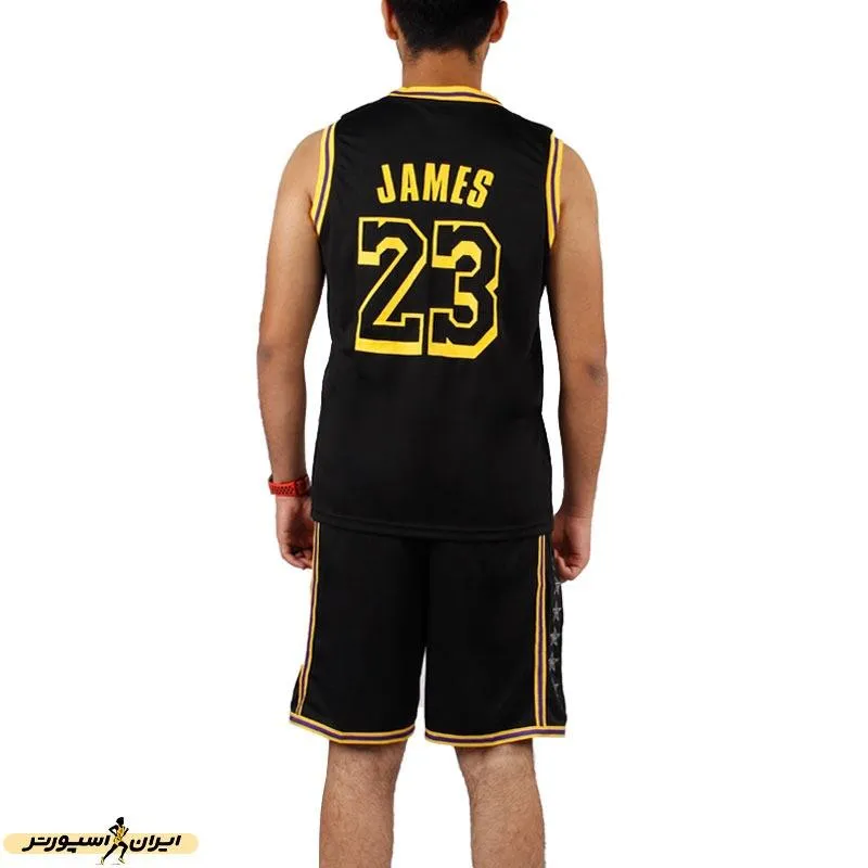ست رکابی شلوارک بسکتبال Lakers