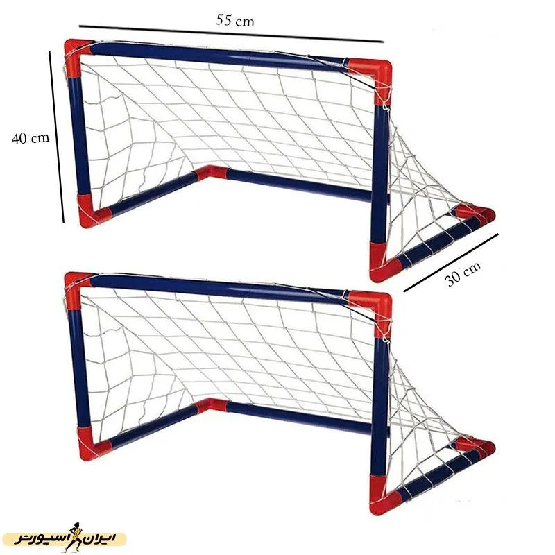 دروازه آموزشی فوتبال جفتی بچه گانه آپارتمانی ساکر گلد کوچک