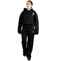 ست نیم تنه شلوار زنانه طرح جردن هودی اسلش کلاه دار23