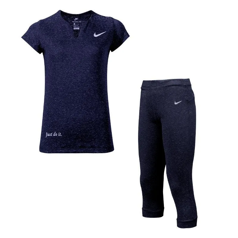 ست تیشرت شلوار ورزشی زنانه طرح نایک کوتاه  Just Do it ANG