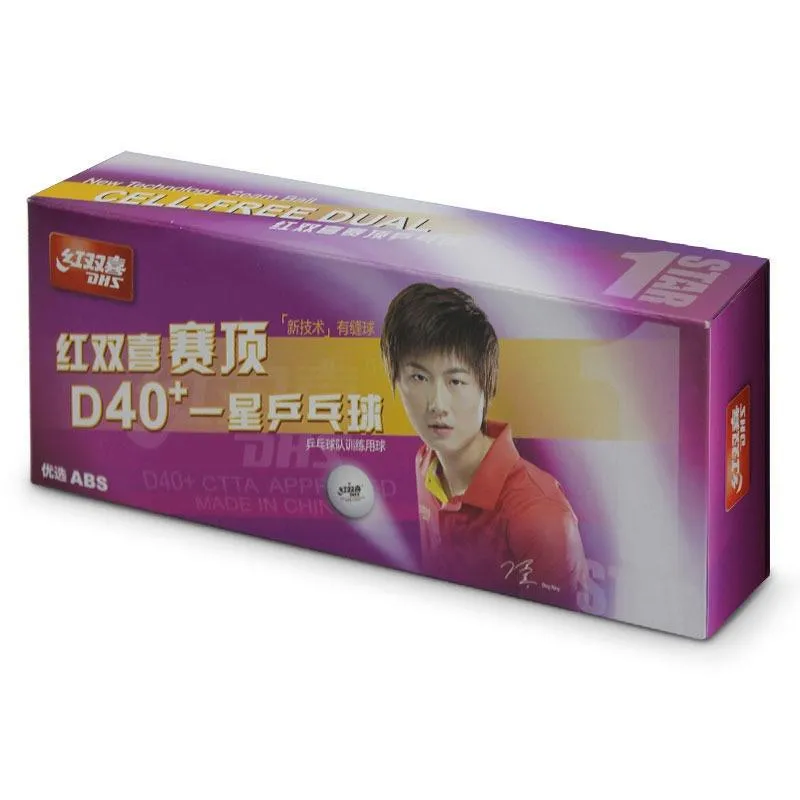 توپ پینگ پنگ دبل هپینس 1 ستاره +ABS D40 بسته 10 عددی