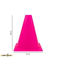 مانع تمرین فوتبال مخروطی ۲۰ سانتیمتری ژله ای بسته 5 عددی DST