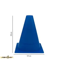 مانع تمرین فوتبال مخروطی ۲۰ سانتیمتری ژله ای بسته 5 عددی DST