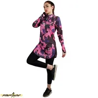 تونیک نیم زیپ زنانه طرح نایک