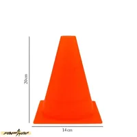 مانع تمرین فوتبال مخروطی ۲۰ سانتیمتری ژله ای بسته 5 عددی DST