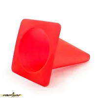 مانع تمرین فوتبال مخروطی 30 سانتیمتری ژله ای بسته 5 عددی