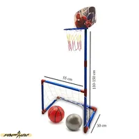 دروازه آموزشی فوتبال و حلقه بسکتبال بچه گانه آپارتمانی بازی ساز