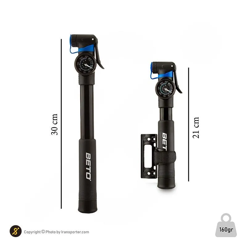 تلمبه باد دستی دوچرخه سواری بتو  CRH-030PG