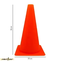 مانع تمرین فوتبال مخروطی 30 سانتیمتری ژله ای بسته 5 عددی