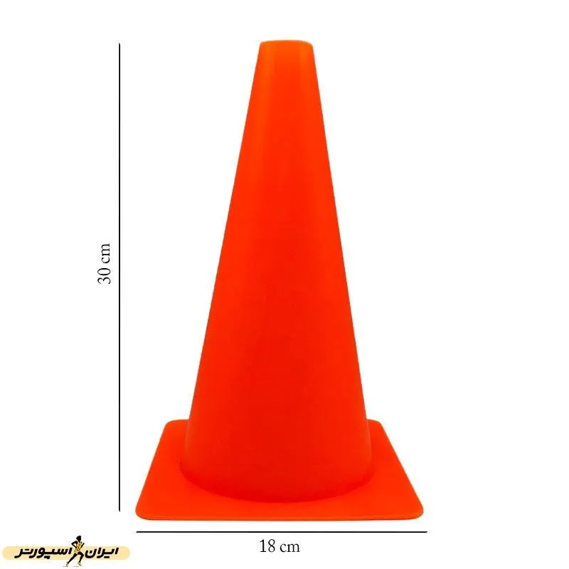 مانع تمرین فوتبال مخروطی 30 سانتیمتری ژله ای بسته 5 عددی