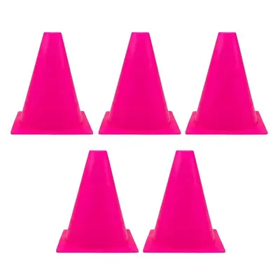 مانع تمرین فوتبال مخروطی ۲۰ سانتیمتری ژله ای بسته 5 عددی DST