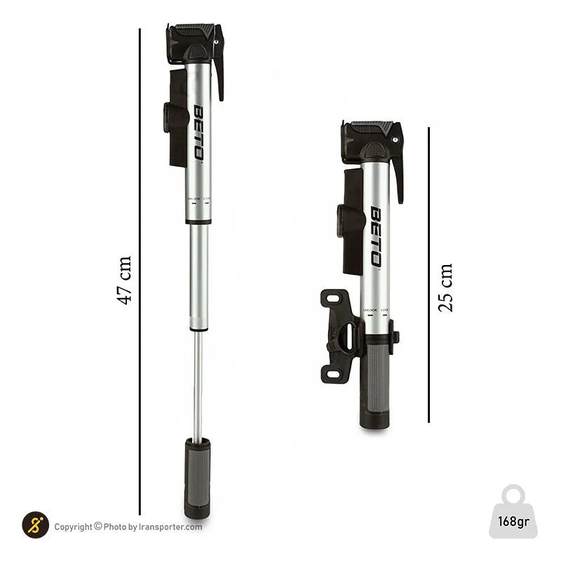 تلمبه باد دستی دوچرخه سواری بتو  CLD-037G