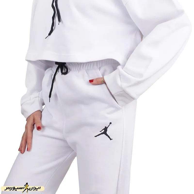 ست نیم تنه شلوار زنانه طرح جردن هودی اسلش کلاه دار23