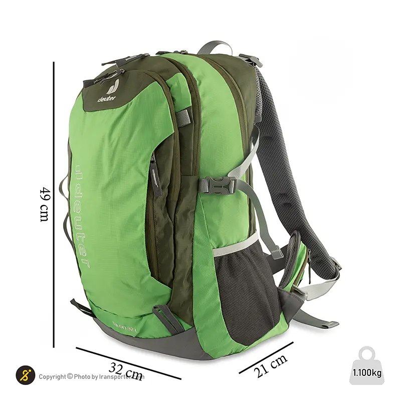 کوله کوهنوردی 32 لیتری طرح دیوتر کاوردار فنردار