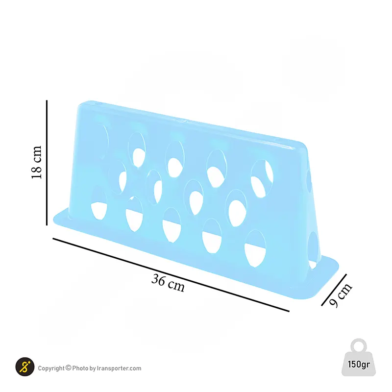 مانع تمرین فوتبال دیواره ای شیار دار 15 سانتیمتری بسته 5 عددی