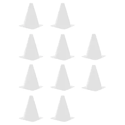 مانع تمرین فوتبال مخروطی 17 سانتیمتری ژله ای  بسته 10عددی