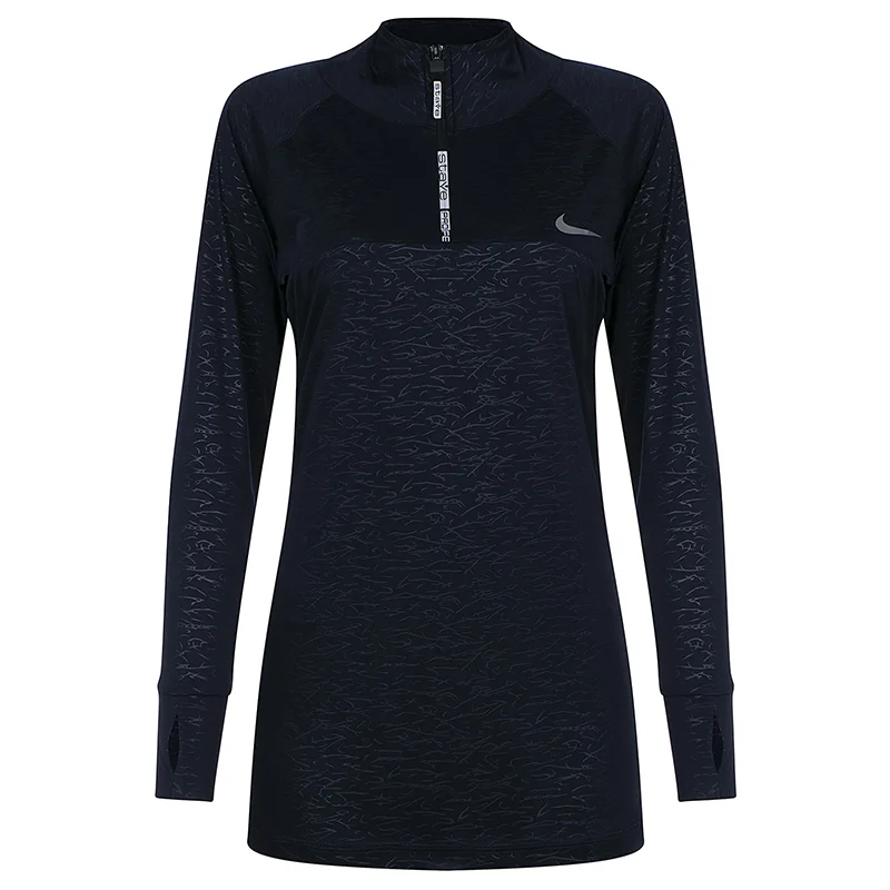 تونیک نیم زیپ زنانه طرح نایک staye pro