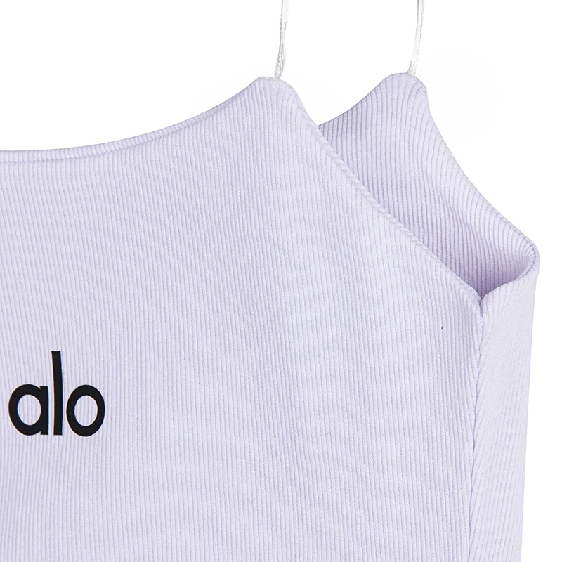 تاپ ورزشی زنانه بندی دوبل کبریتی alo 2415