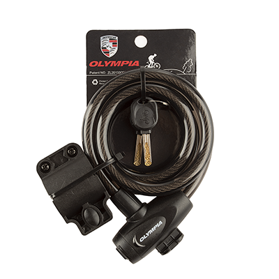 قفل دوچرخه OLYMPIA - 588E |مشکی