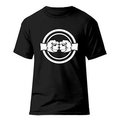 تیشرت جوجیتسو فشن لاین Jui Jitsu 7|مشکی/سفید