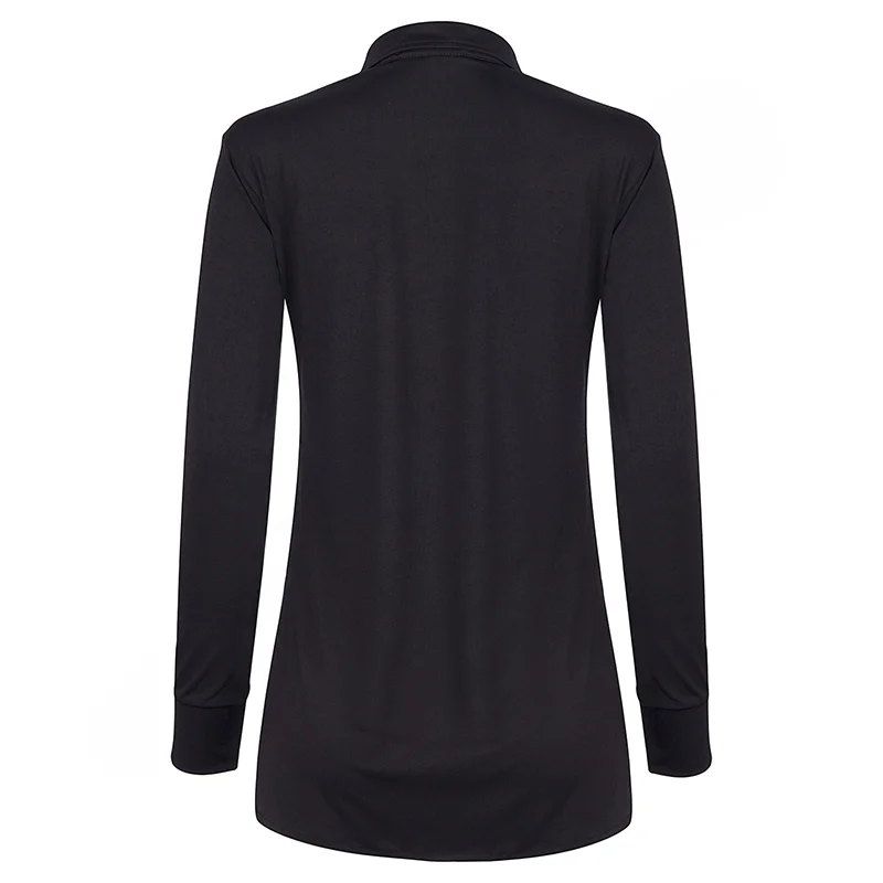 تونیک ورزشی زنانه نیم زیپ انگشتی طرح نایک 2460