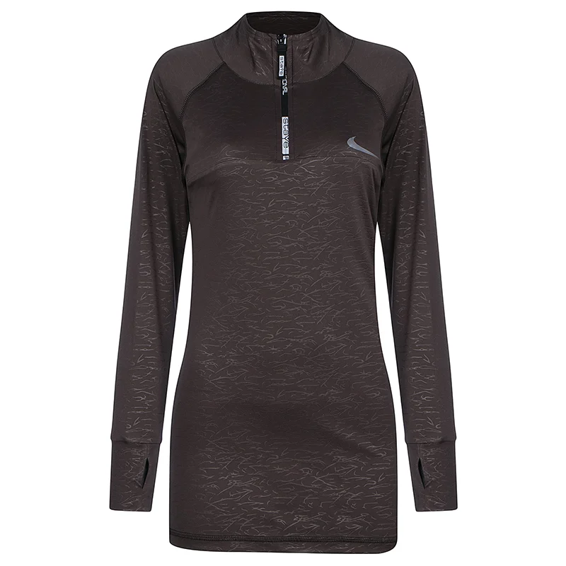 تونیک نیم زیپ زنانه طرح نایک staye pro