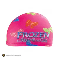 مایو شنا بچه گانه دخترانه دوتکه طرح دار AILH همراه با کلاه شنا A860-5