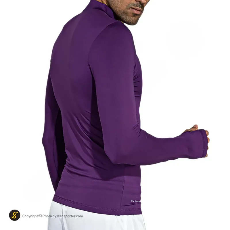 بلوز ورزشی مردانه آلشپرت استرچ انگشتی MUH432-012