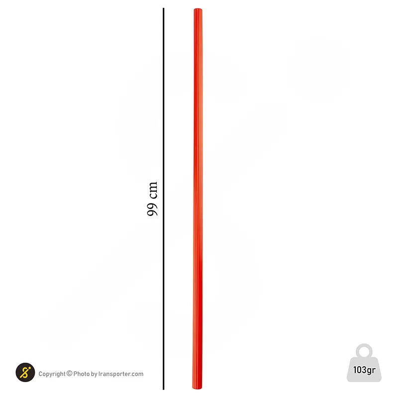 میله موانع تمرین فوتبال 100سانتیمتری بسته 5 عددی