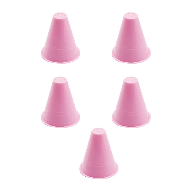 مانع تمرین اسکیتی مخروطی 8 سانتیمتری  بسته 5 عددی