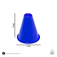 مانع تمرین اسکیتی مخروطی 8 سانتیمتری  بسته 5 عددی